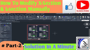 How to Plot Cross Section And Long Section Within A Minute In AutoCAD By Using Lisp I Agragati I