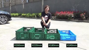 Space-Saving and Unbreakable: Demonstrating 600x400mm Plastic Folding Crates!