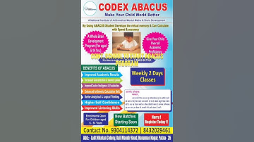 start abacus classes in your school #location #patna