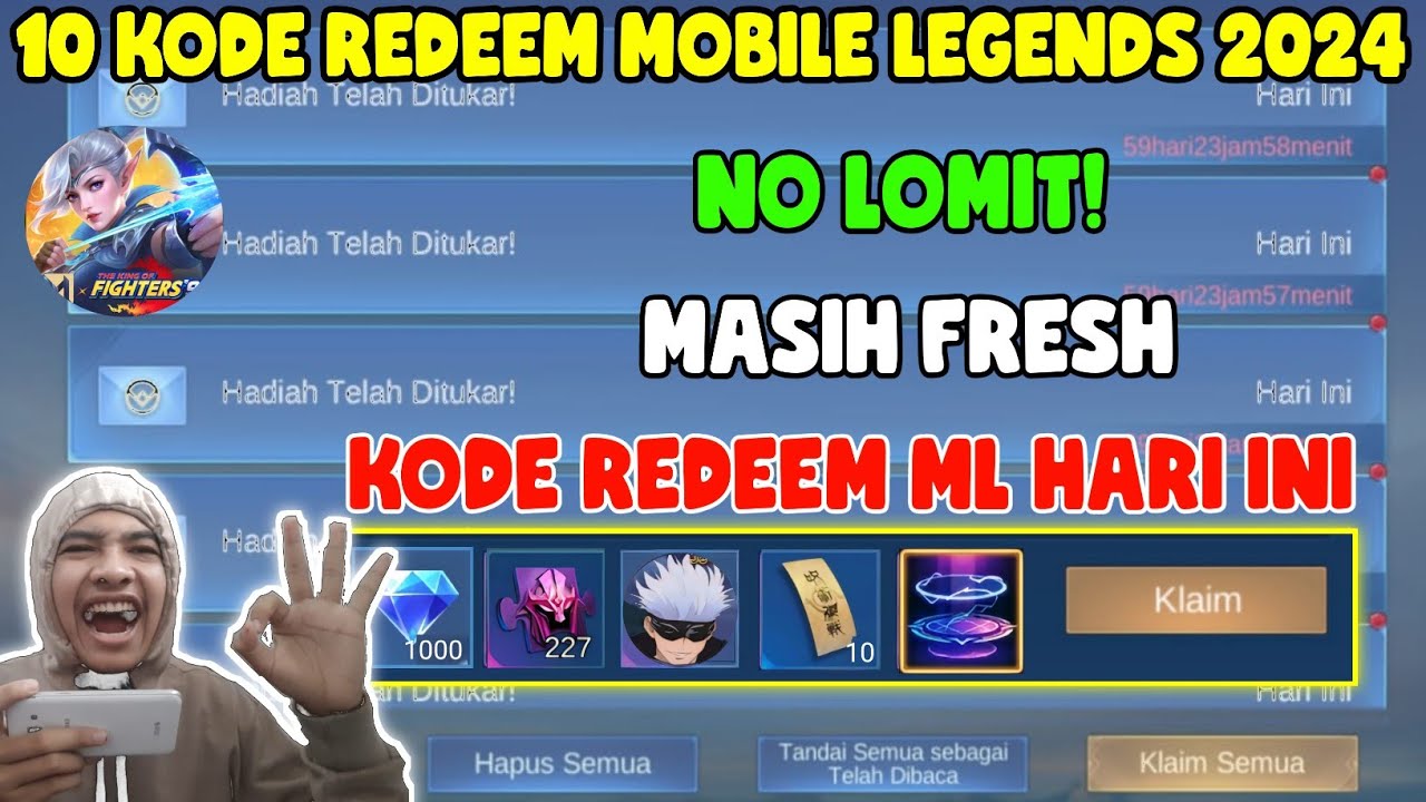 KODE BARU! 10 KODE REDEEM ML TERBARU KODE REDEEM MOBILE LEGENDS KODE ...