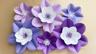 Easy Paper Flower Backdrop Easy | Free Template