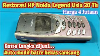 Restorasi HP Legend Nokia 8250 Usia 20 Tahun harga 4 Jutaan