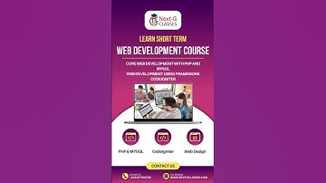 Learn Short Term Web Development Course in Rohini Delhi | Join Next G Classes in Rohini