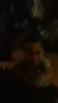 Baby afraid of MGM lion