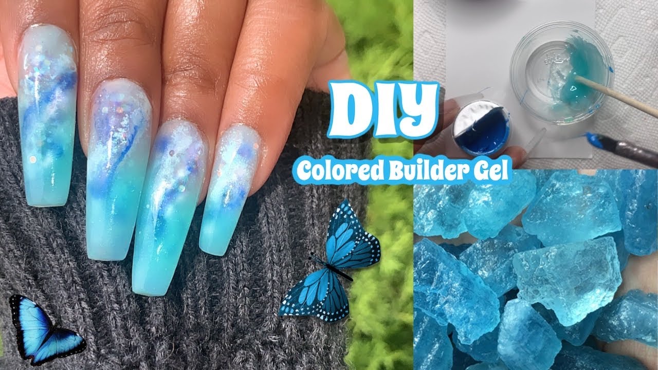 HOW TO DO YOUR OWN BUILDER GEL NAILS AT HOME (DIY CUSTOM COLORS)NAIL ...