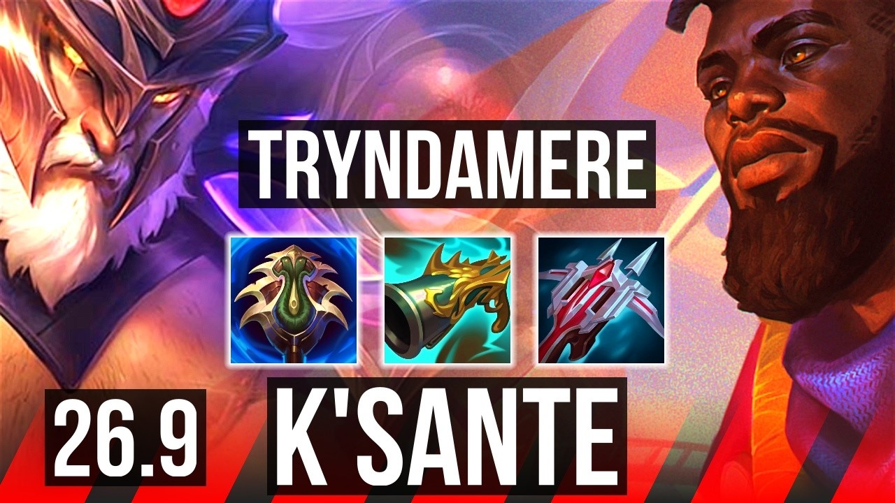 Watch Tryndamere obliterate K'Sante in Korean Master! 
Learn what runes to use, what items to build, understand how to lane, teamfight, and outplay your opponents as #Tryndamere. 
/// #LeagueOfLegends high elo replay 
 
Thank you for watching! 
Did you learn something new? Share it in the comments! 
If you liked this video, please leave a thumbs up, if you disliked it, be sure to give me feedback in the comments. I appreciate your support! 
 
~~~| DOMISUMREPLAY |~~~ 
High elo replays for every role and champion. Improve your gameplay. Many uploads per day. 
 
~~~| WATCH MORE |~~~ 
Tryndamere channel: https://www.youtube.com/channel/UCS0YGwu4ZMbias8xr5ufGJw?sub_confirmation=1 
 
More replays of: 
- Tryndamere vs K'Sante: https://www.youtube.com/playlist?list=PLe5Uddr5-TN1Reex6lVfRbTKVHSuLz_1y 
- Tryndamere TOP: https://www.youtube.com/playlist?list=PLe5Uddr5-TN391FLy62RbXFQgVu9_wWD5 
 
~~~| MATCH INFO |~~~ 
GAME TYPE: Ranked Solo/Duo 5v5 
REGION: KR 
AVERAGE RANK: Master 
SEASON: Season 2026 
PATCH: 26.9 
 
~~~| SPECTATED PLAYER |~~~ 
CHAMPION: Tryndamere 
SKIN: Victorious Tryndamere 
RANK: Master 
RIOT ID: 아리안델 # KR1 
OP.GG: https://op.gg/summoners/kr/%EC%95%84%EB%A6%AC%EC%95%88%EB%8D%B8-KR1 
RUNES: DOMINATION - Hail Of Blades, Sudden Impact, Sixth Sense, Ultimate Hunter; PRECISION - Last Stand, Legend: Alacrity (Adaptive Force + Adaptive Force + Health) 
 
~~~| OPPONENT |~~~ 
CHAMPION: K'Sante 
RANK: Master 
RUNES: RESOLVE - Grasp Of The Undying, Shield Bash, Second Wind, Overgrowth; PRECISION - Legend: Haste, Last Stand (Attack Speed + Health Scaling + Health Scaling) 
 
I am not one of the summoners playing in the matches uploaded to this channel, so I am unfortunately unable to answer questions about decisions made by the summoners in the game. 
 
played at 2026-05-08 15|59|38 (CEST); rec on wd-luchs at 2026-05-12 16|26|56 (CEST); mtdt at 2026-05-12 17|05|16 (CEST); KR-8207776689-TOP-BLUE