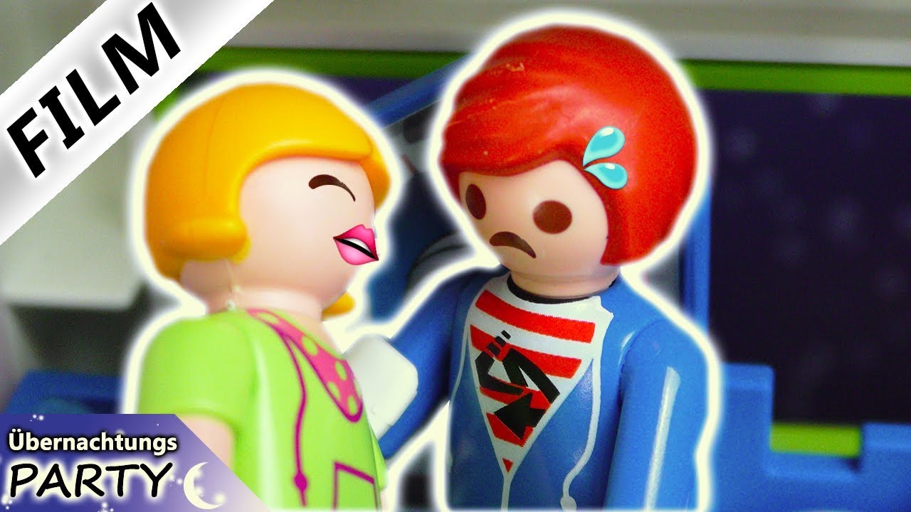 Playmobil Film Deutsch - JULIAN & MIA KNUTSCHEN AUF DER ÜBERNACHTUNGSPARTY RUM! Familie Vogel