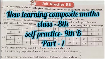 new learning composite mathematics class 8 self practice 9b | schand maths solutions chapter 8ex -9b