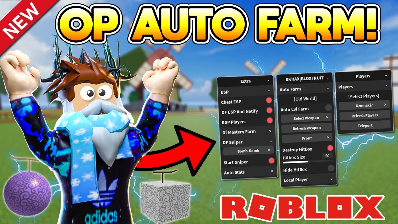 DEVIL FRUIT HACK!] Roblox BLOX FRUITS Hack Script GUI: Auto Farm, Chest TP,  Max Stats, ESP & more! 