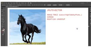 Adobe Illustrator - JPG image to Vector