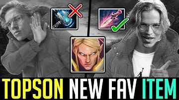Topson New Favorite Item on his INVOKER - Goodbye Meteor Hammer, Hello Witch Blade! DOTA 2