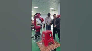 Spray robot arm span 1.5m and load 10kg. #industrial robot #six-axis robot #factory