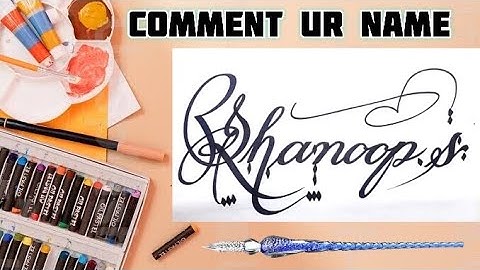 Shanoop. S Name Signature Calligraphy Status | How to Draw, Cursive Calligraphy with Cut Marker