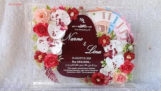 TUTORIAL BINGKAI MAHAR FULL AKRILIK || MAROON
