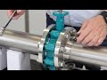 How to install a Lug type body butterfly valve between flanges