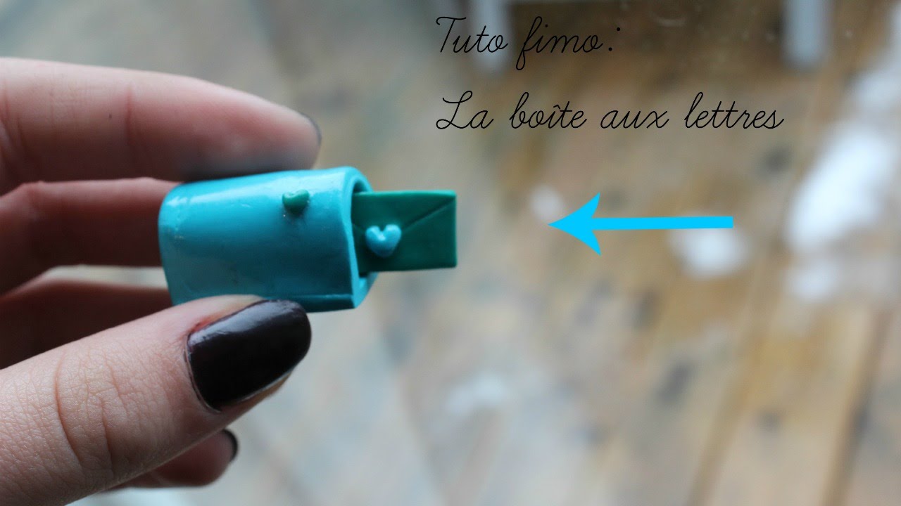 Tuto fimo ~ La boîte aux lettres - YouTube