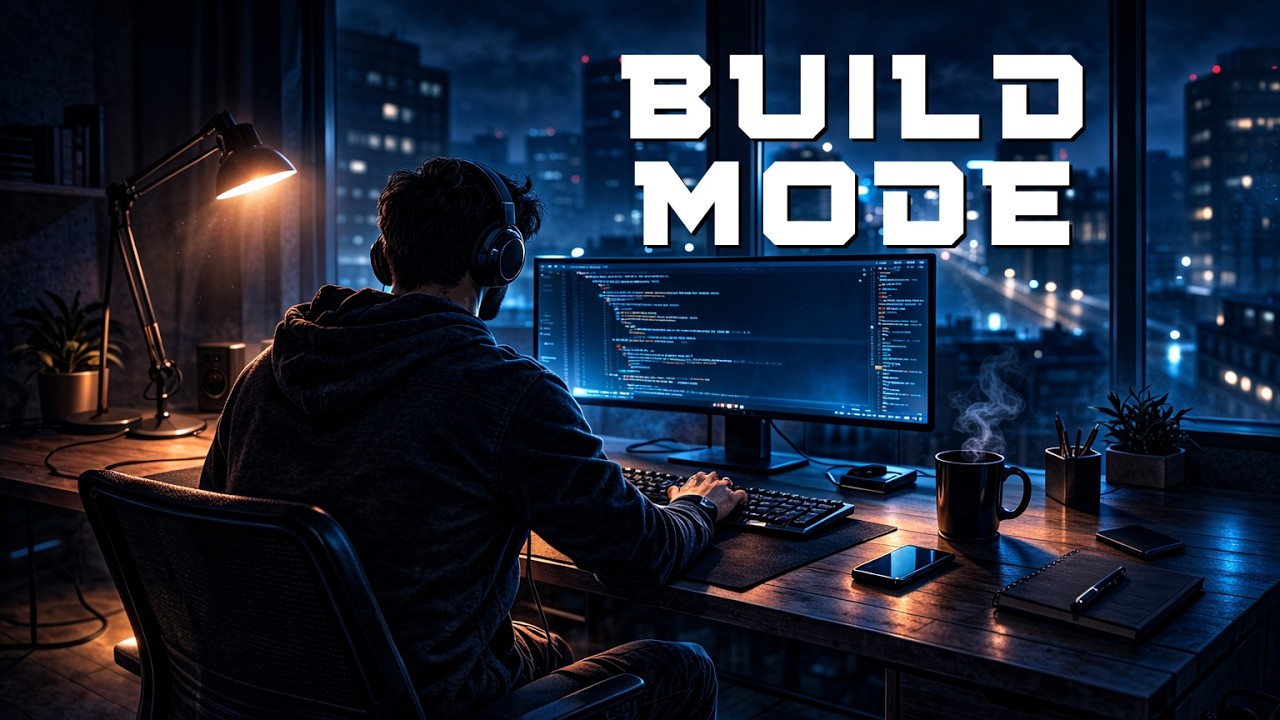 Coding Music for Deep Work — Build Mode | Dark Synth Programming (3 Hours)