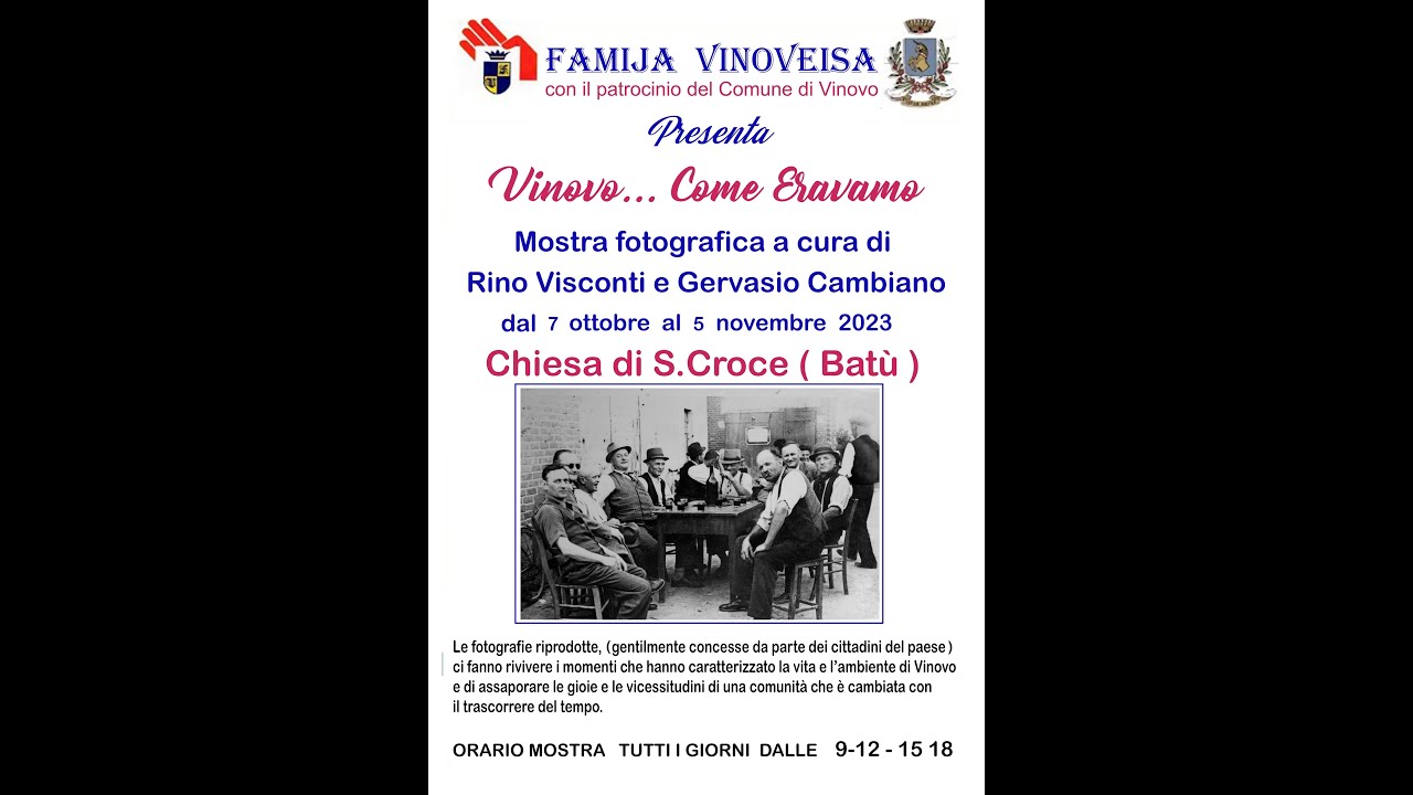 Inaugurazione mostra fotografica Come Eravamo