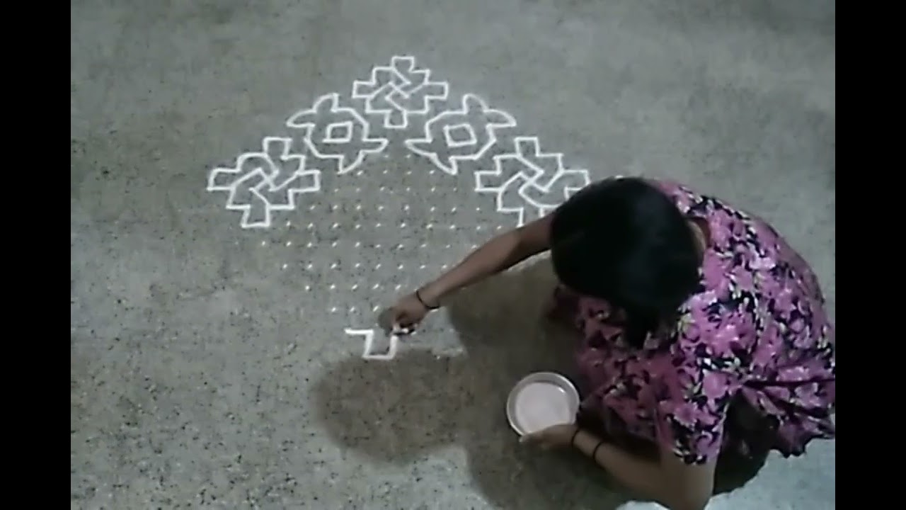 18-2 RANGOLI DESIGNS # DOT #rangoli 