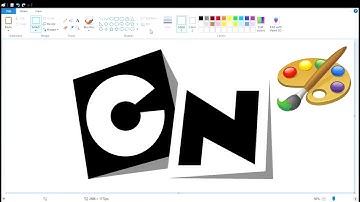 How to draw the Cartoon Network logo using MS Paint | How to draw on your computer