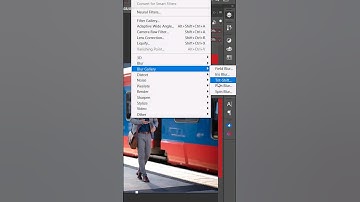 Perspective Motion blur in #photoshop