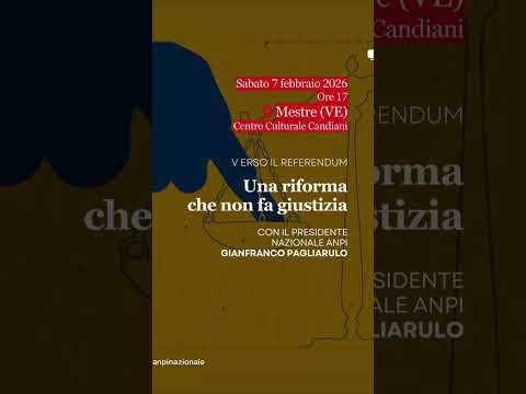 Video Referendum giustizia-incontro con la cittadinanza sabato 7 febbraio - ore 17.00.