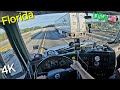 Pov truck driving usa 4k florida truckdriverusa