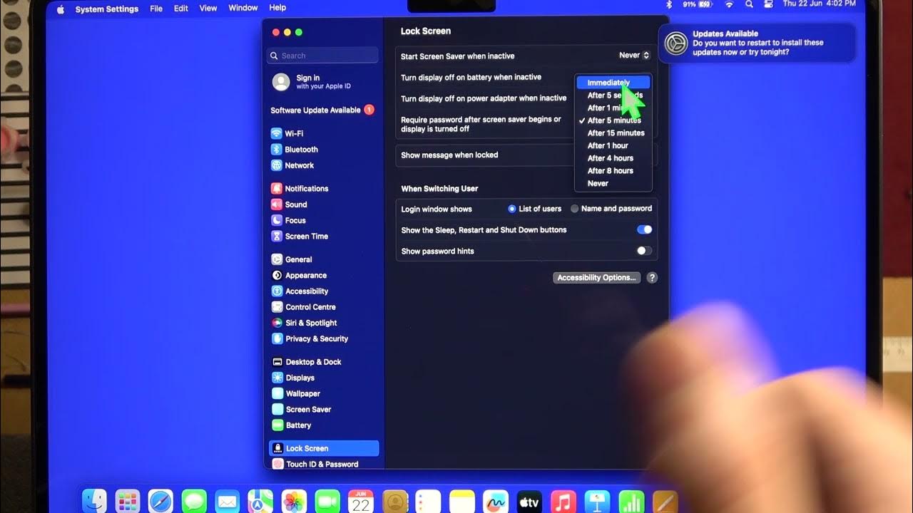 How To Change Screen Timeout On Macbook Air M2