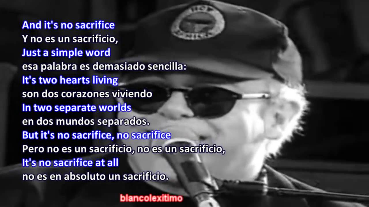Elton John Sacrifice  Elton john, Songs, Lyrics
