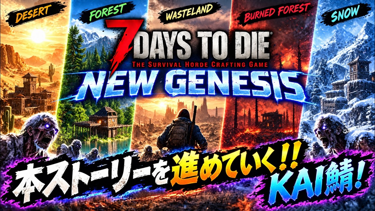 【 #7dtd 】NEW GENESIS!#24 マルチ鯖【 #newgenesis 】【 #KAI鯖 】【 #mods 】【 #新人vtuber 】
