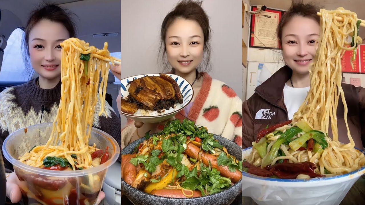 Mukbang Challenge Eating Spicy 🔥🥵 Noodles 🍜 Fire noodles🍜🍛Chinese food 