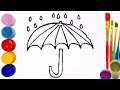 Bolalar Uchun Soyabon Rasm Chizish | Рисунок зонтика Для ребёнка Draw an umbrella for a child