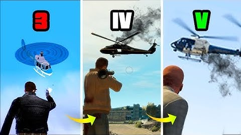 TAKING DOWN A CHOPPER In GTA Games (Evolution)