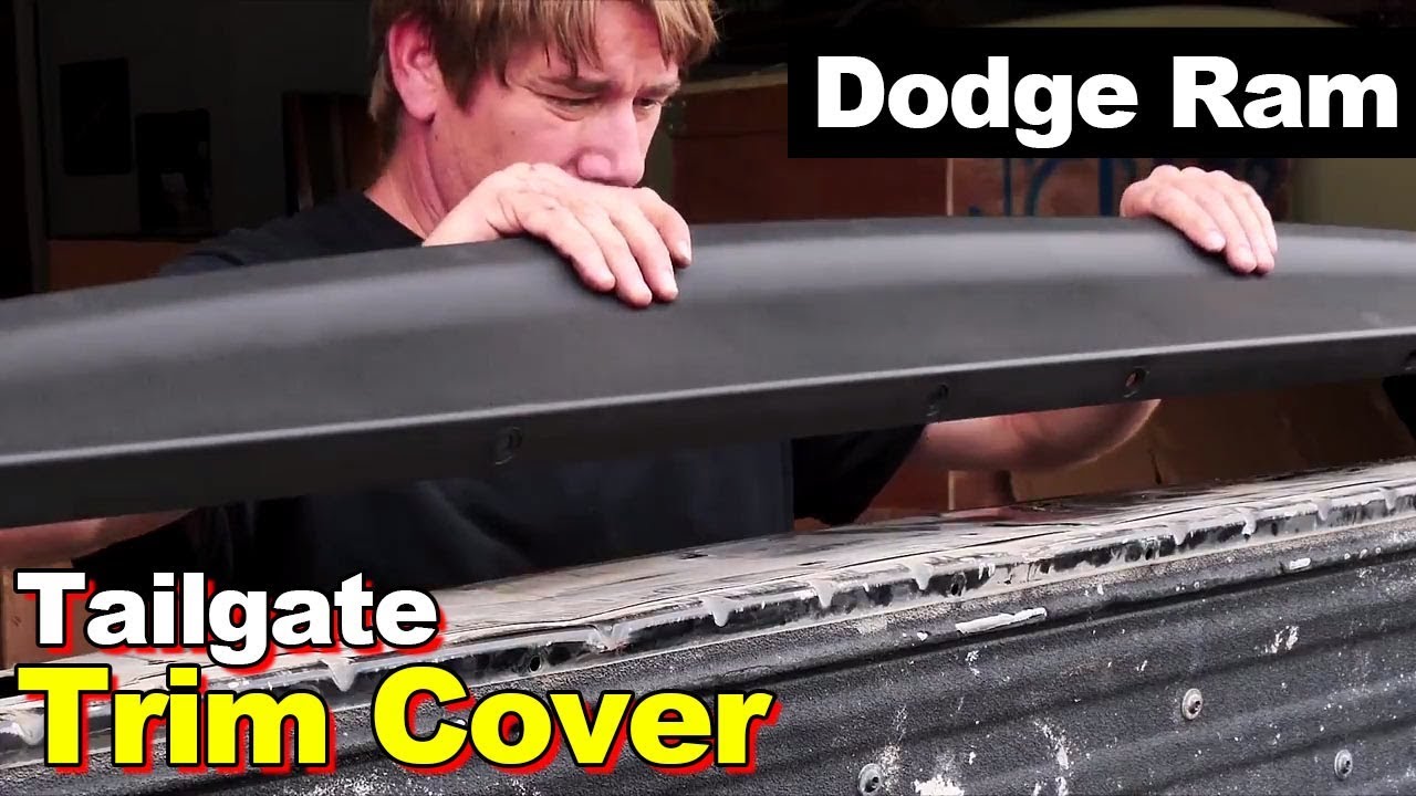 2009-2016 Dodge Ram Pickup Tailgate Molding Cover - YouTube