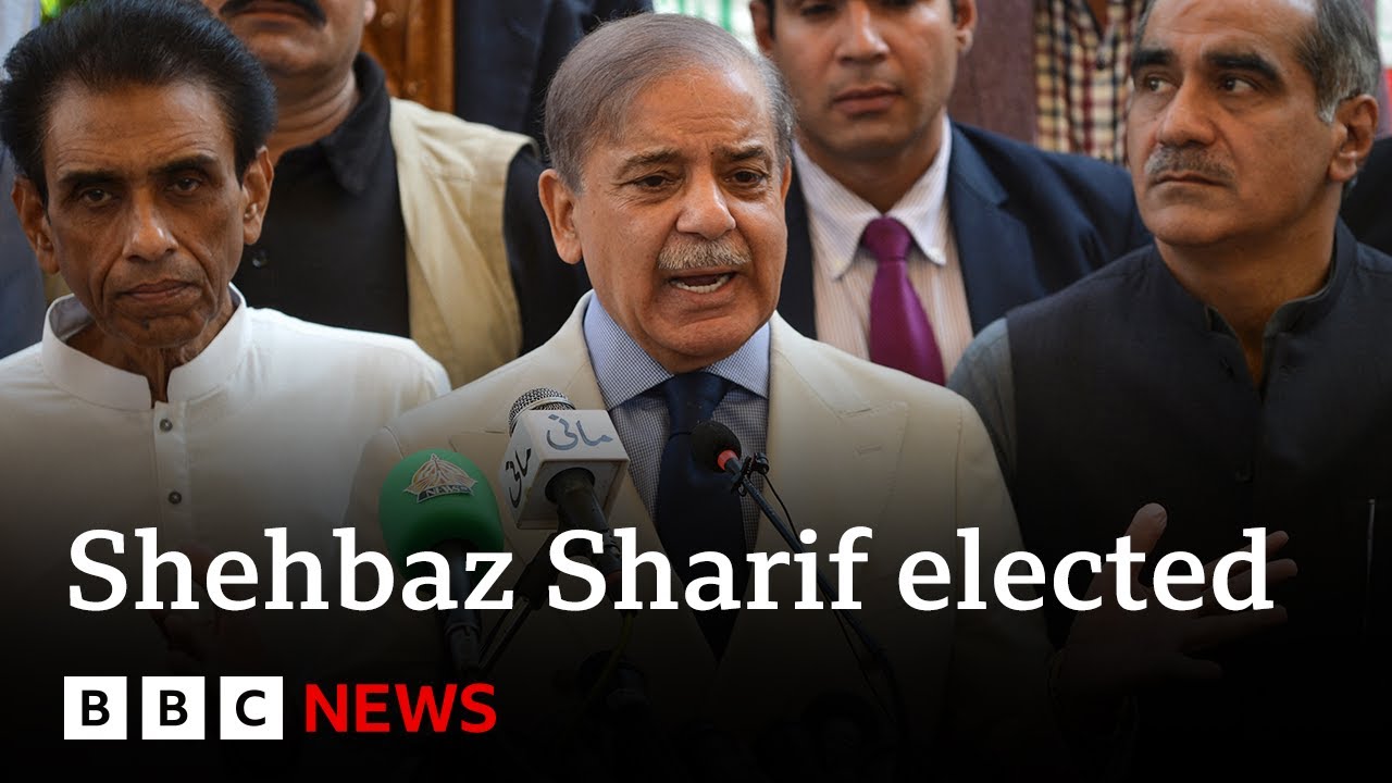 Pakistan’s parliament elects Shehbaz Sharif for second term as prime minister | BBC News