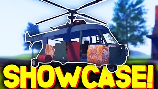 HELICOPTER SHOWCASE in A DUSTY TRIP! ROBLOX