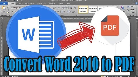 How to Convert Word 2010 to PDF • Simple News Video