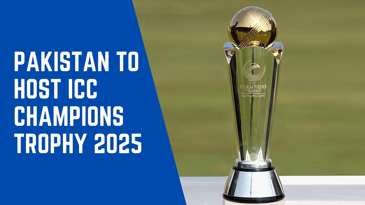 Cricket Breaking News Pakistan to host 2025 Champions Trophy, announces ICC YouTube