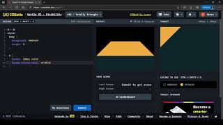CSS Battle Target #13 | Totally Triangle | All cssbattle.dev solutions