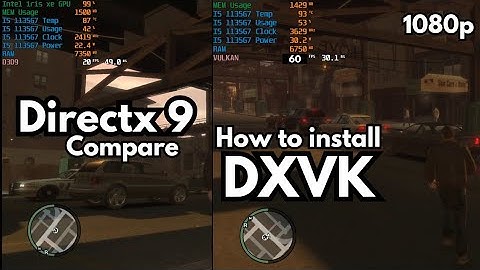 Grand Theft Auto IV How to install Dxvk on game and  what are the difference from Dxvk and Directx9