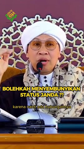 Bolehkan Menyembunyikan Status Janda ❓ #buyayahya #albahjah
