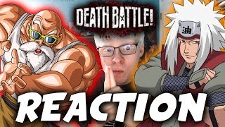 Roshi VS Jiraiya (Dragon Ball VS Naruto) | DEATH BATTLE! REACTION!