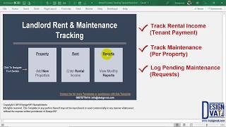 Landlord Rent & Maintenance Tracking Spreadsheet [Rental Property Software] - Part 1 screenshot 4