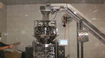 Rice Bean Peanut fully automatic Vertical Filling Packing Machine With Multihead Weigher