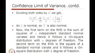 ⁣Mod-01 Lec-36  Sampling Distribution and Parameter Estimation (Contd.)