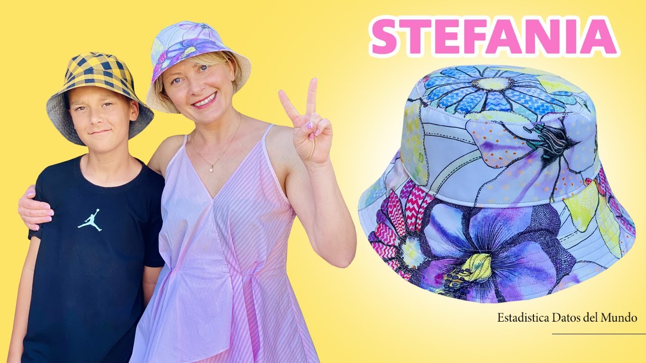 Do It Yourself a “Stefania” Bucket Hat With Patterns For Adults And