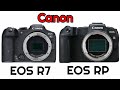 Canon eos r7 vs eos rp canon mirrorlesscamera