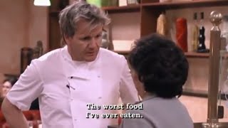 Gordon Ramsay argues with a weird customer ( Kitchen Nightmares )