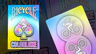 Deck Review - Bicycle Colorluxe Playing Cards - YouTube