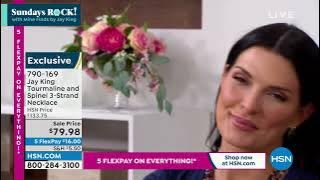 Jay King Multicolor Tourmaline and Black Spinel 3Strand ...